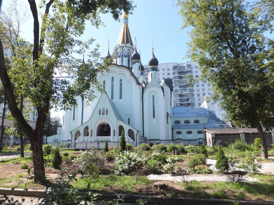 Общий вид Храма Воскресения Христова в Москве